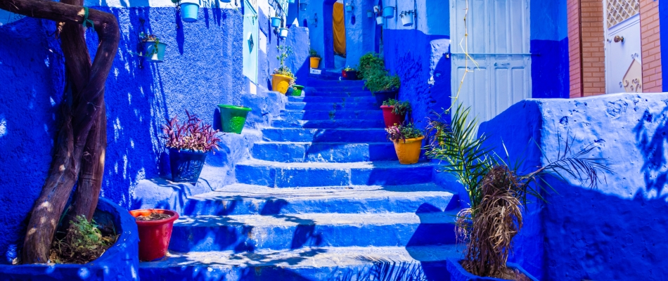 Cinquante nuances de bleu à Chefchaouen - Minizap Chambery