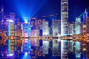 Le spectacle de lumières <em>A Symphony of Lights </em>a lieu tous les soirs à 20 heures à Kowloon.