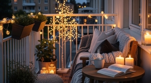 Un balcon cosy pour affronter l'hiver