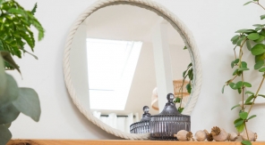 Un miroir en corde