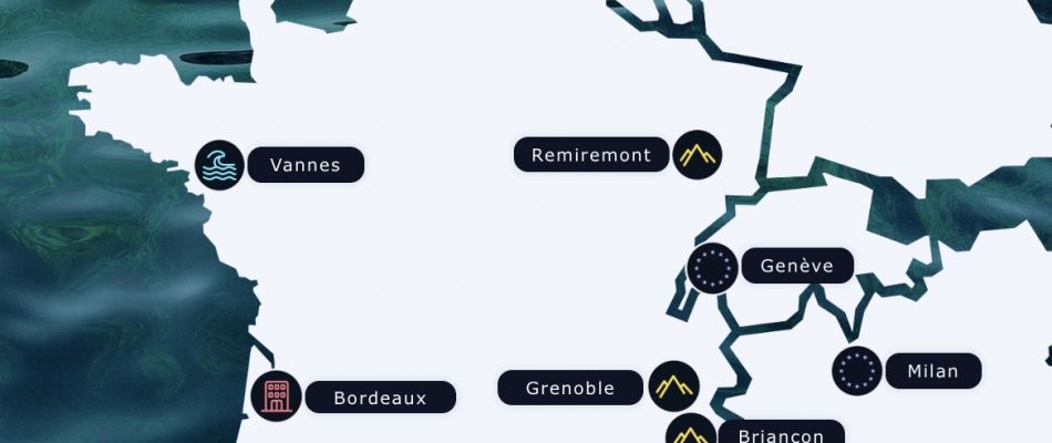 La carte interactive de la SNCF - Minizap Annecy