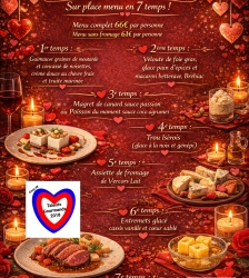 Diner Saint-Valentin / Au Mets Clich&eacute;