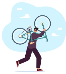 Jeu de piste - Le v&eacute;lo magique dispau