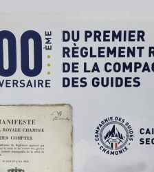200 ème anniversaire du premier règlement de la Compagnie des Guides de Chamonix