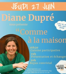 Soirée cuisine et rencontre avec Diane Dupré