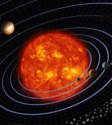 Présentation de maquettes du système solaire "En route vers Mars !"