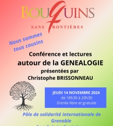 Conférence et lectures autour de la GENEALOGIE