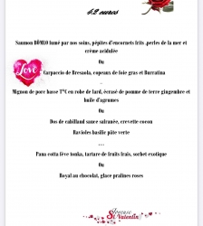D&icirc;ner Saint Valentin_Au P'tit Plaisir