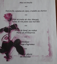 Diner Saint-Valentin /    Le Gril 2 L'Art