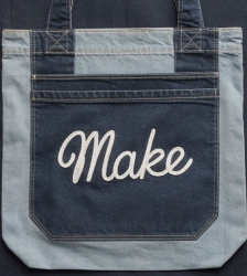 Atelier de fabrication d'un tote bag en mode récup'