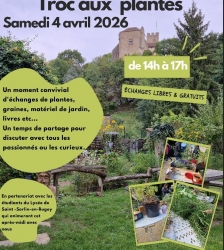 Troc de printemps au Jardin des Simples de Vertrieu