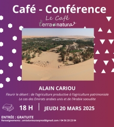 Café Conférence Fleurir le désert