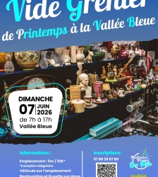 Vide-greniers de printemps &agrave; la Vall&eacute;e Bleue