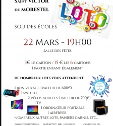 Loto du Sou des écoles de St-Victor-de-Morestel