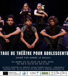 Stage d’expression théâtrale pour adolescents