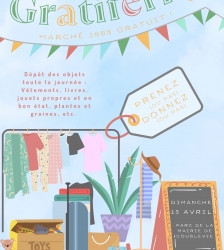 Gratiferia : marché 100% gratuit, venez prendre ou donner !