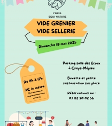 Vide-grenier et vide-sellerie à Creys Mépieu