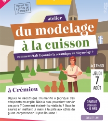 COMPLET - Atelier : "Du modelage à la cuisson, comment était façonnée la céramique au Moyen-Âge à Crémieu"