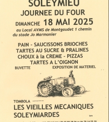 Journée du four : vente de tartes, pizzas, choux à la crème et exposition de matériel agricole