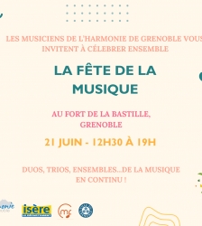 La Fête de la Musique à la Bastille avec l'Harmonie de Grenoble !