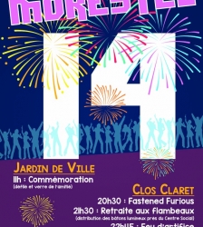 Fête nationale et feu d'artifice à Morestel