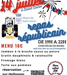 Repas républicain du 14 juillet