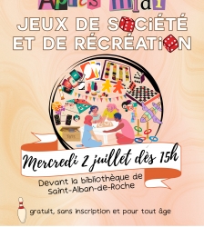 Après-midi jeux à la bibliothèque