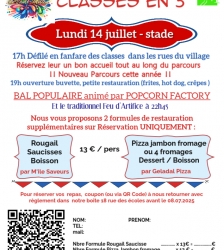 FETE DES CLASSES EN 5 - BAL DU 14 JUILLET