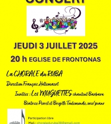 Concert de la Chorale du Ruba de Frontonas