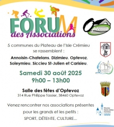 Forum des associations du plateau de l'Isle Cr&eacute;mieu