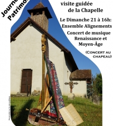 Journées du Patrimoine Chapelle St Hilaire d'Avaux Romagnieu