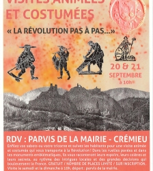 Visites animées et costumées par l'EPIC et Ykoz Théâtre : la Révolution pas à pas...