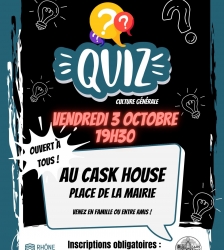 Soir&eacute;e quiz au Cask House