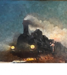 Exposition temporaire : A toute vapeur ! Du rail &agrave; la toile