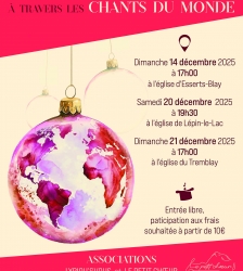 Concert de No&euml;l : A travers les chants du monde