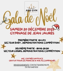 Gala de No&euml;l des AEB GYM Chamb&eacute;ry