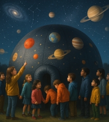 La t&ecirc;te dans les &eacute;toiles&hellip;  pour les petits curieux !