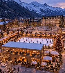 Le village de No&euml;l &agrave; Chamonix
