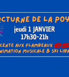 Les nocturnes de ski &agrave; la Poya