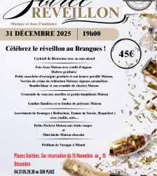 COMPLET : R&eacute;veillon du Nouvel An au restaurant Le Brangues