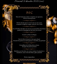 R&eacute;veillon du Nouvel An au restaurant Le Val d'Amby