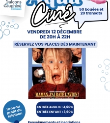 S&eacute;ance de cin&eacute;ma &agrave; la piscine : "Maman, j'ai rat&eacute; l'avion !"