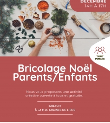 Bricolage en famille pour No&euml;l