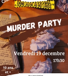 Murder party au club ados de la m&eacute;diath&egrave;que de Morestel
