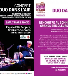 Concert en duo d'Alfred Spirli et Fr&eacute;d&eacute;ric Lejunter &agrave; Saint-Hilaire-de-Brens