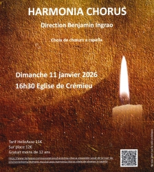 Moment musical avec Harmonia Chorus &agrave; Cr&eacute;mieu