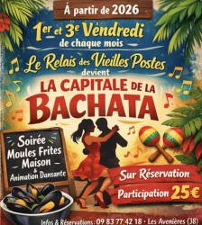 Soir&eacute;e moules-frites et bachata au Relais des Vieilles Postes