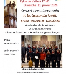 Concert de musique sacr&eacute;e - A la lumi&egrave;re de No&euml;l, entre Orient et Occident