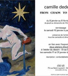 exposition "FROM CHAOS TO COSMOS"  camille dedenise