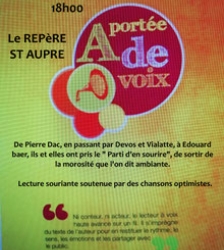 Soirée lecture : À portée de voix